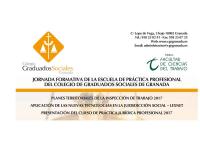 JORNADA: PLANES TERRITORIALES DE LA INSPECCI&Oacute;N DE TRABAJO 2017.
APLICACI&Oacute;N DE LAS NUEVAS TECNOLOGIAS EN LA JURISDICCI&Oacute;N SOCIAL � LEXNET. PRESENTACI&Oacute;N DEL CURSO DE PR&Aacute;CTICA JUR&Iacute;DICA PROFESIONAL 2017